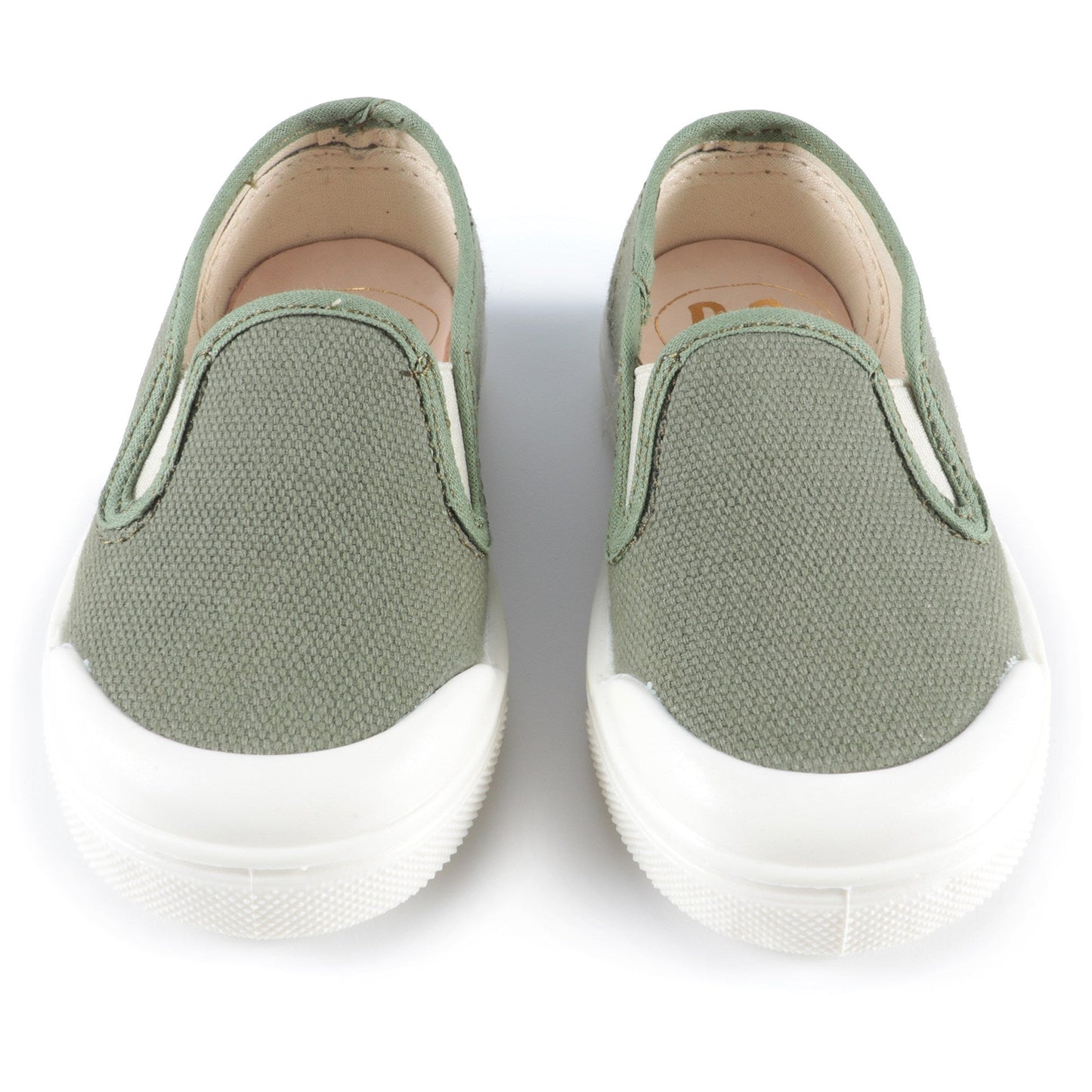 男婴绿色帆布鞋