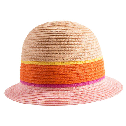 Girls Pink Straw Hat