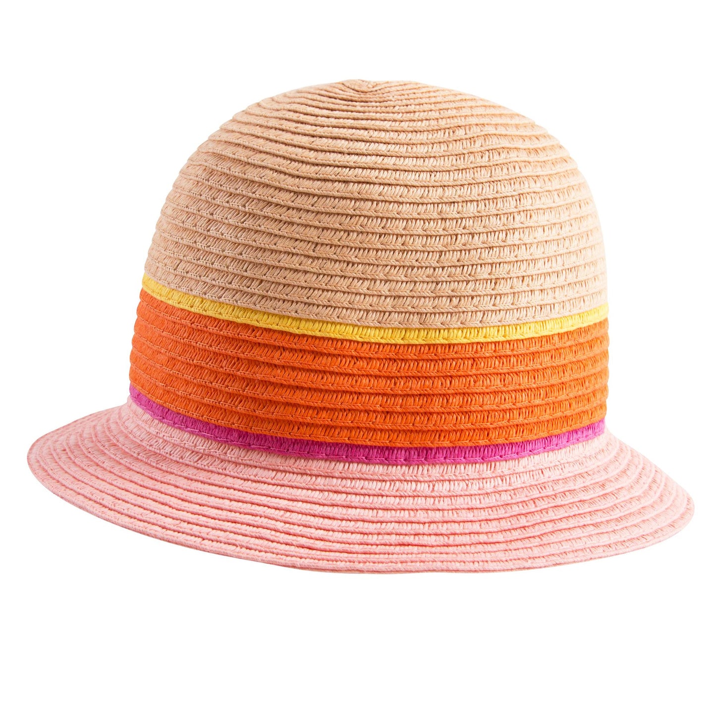 Girls Pink Straw Hat