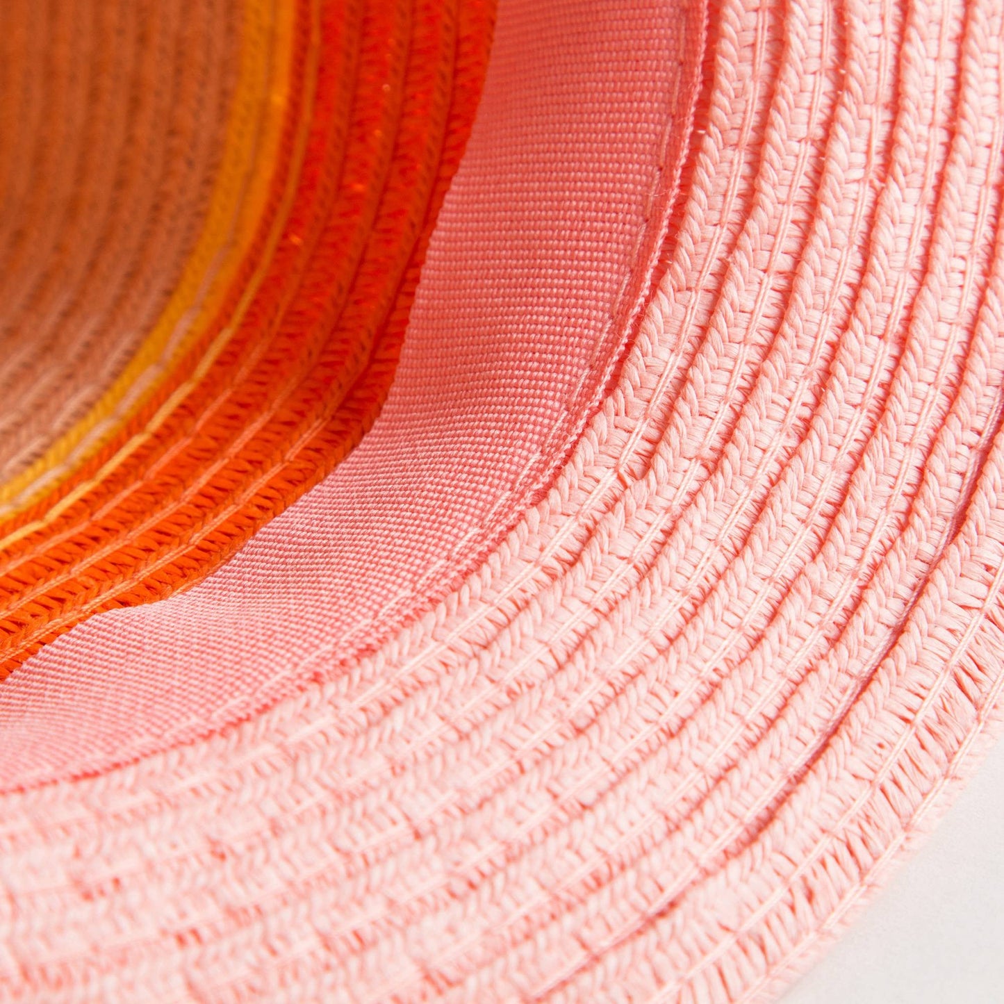 Girls Pink Straw Hat