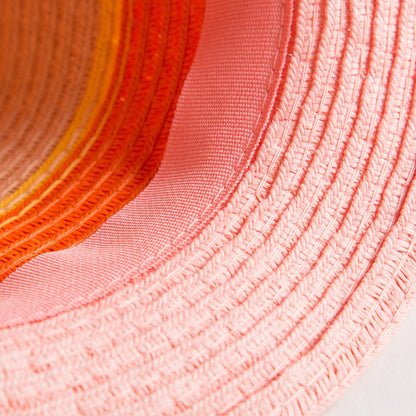 Girls Pink Straw Hat