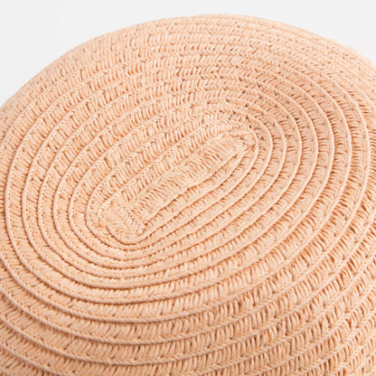Girls Pink Straw Hat