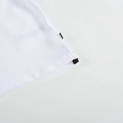 Boys White Viscose  Polo Shirt