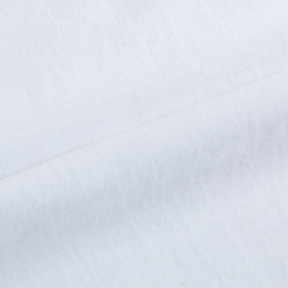 Girls White Cotton T-shirt With Check Trim