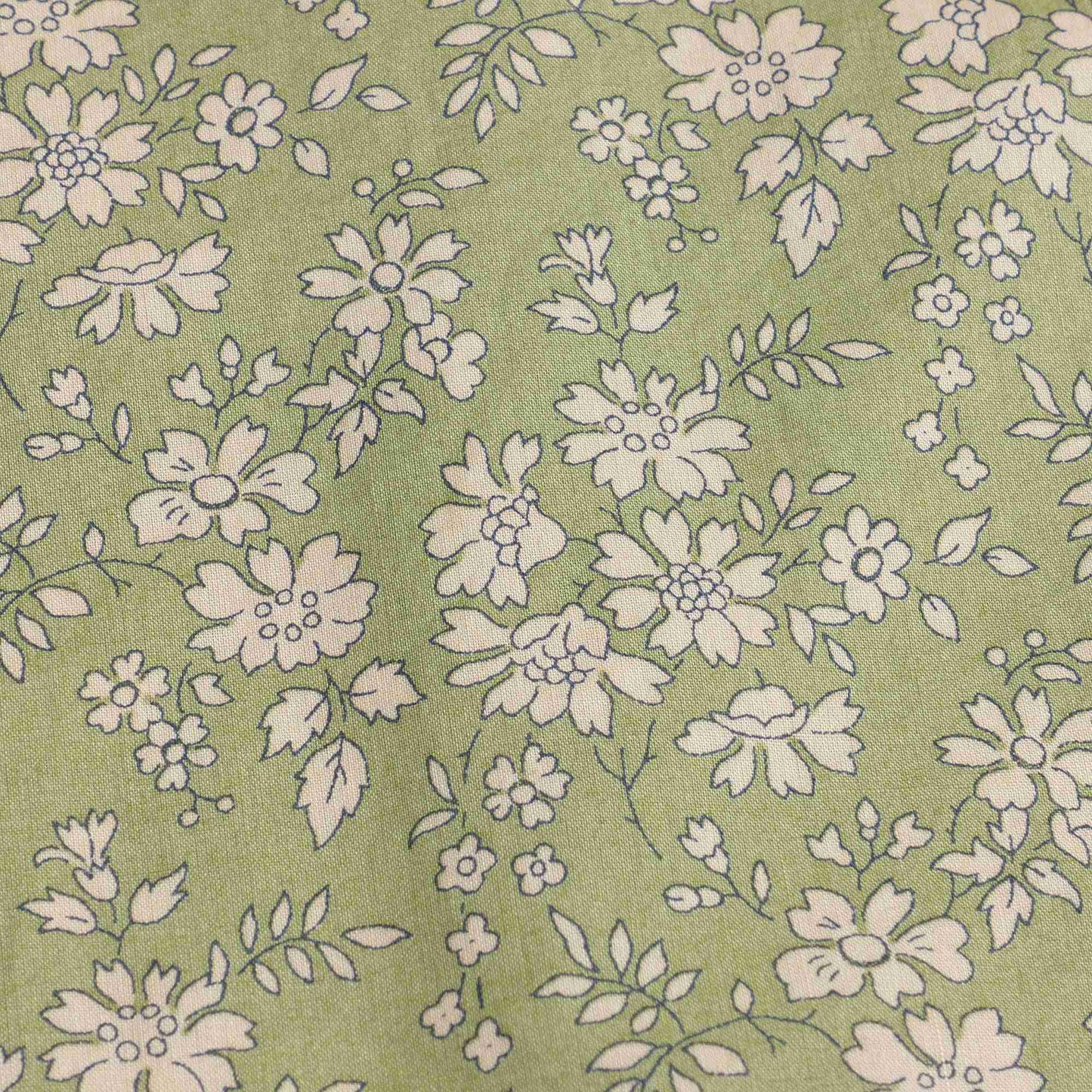 女婴绿色印花棉衬衫