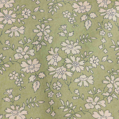 女婴绿色印花棉衬衫