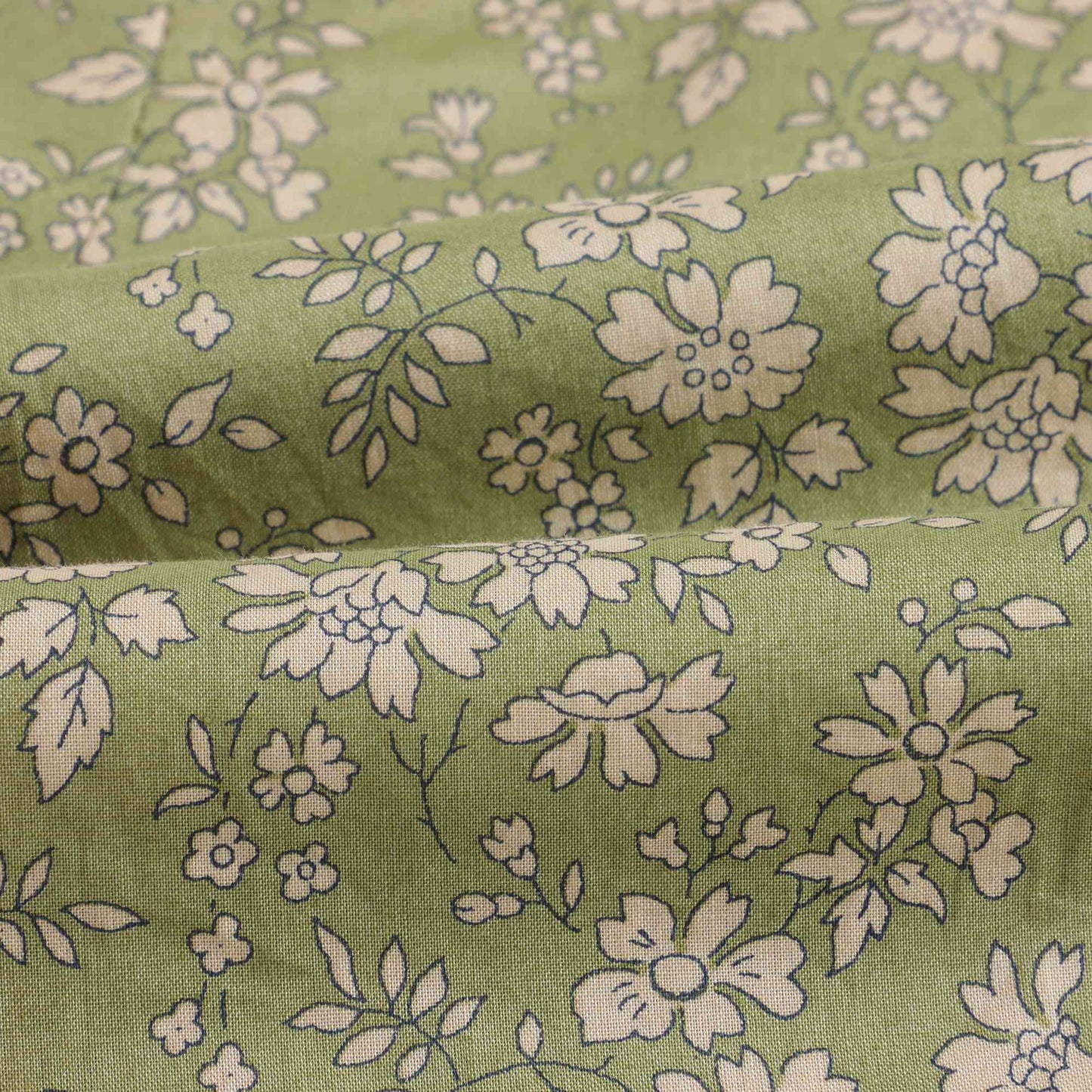 女婴绿色印花棉衬衫