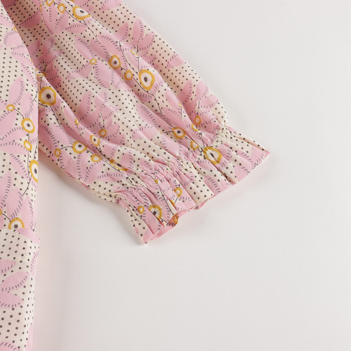 Girls Pink Flower Cotton Dress