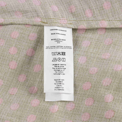 女童棕色圆点棉连衣裙