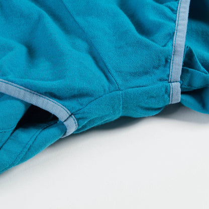 Girls & Boys Blue Biro Cotton Shorts
