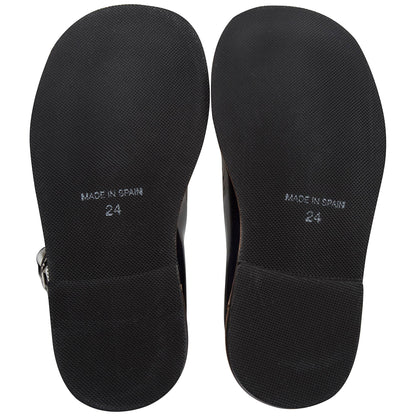 Girls Black Cuir Shoes