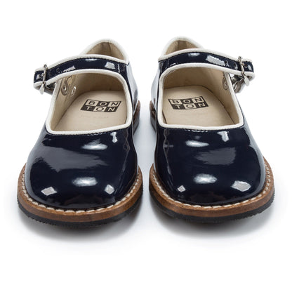 Girls Black Cuir Shoes