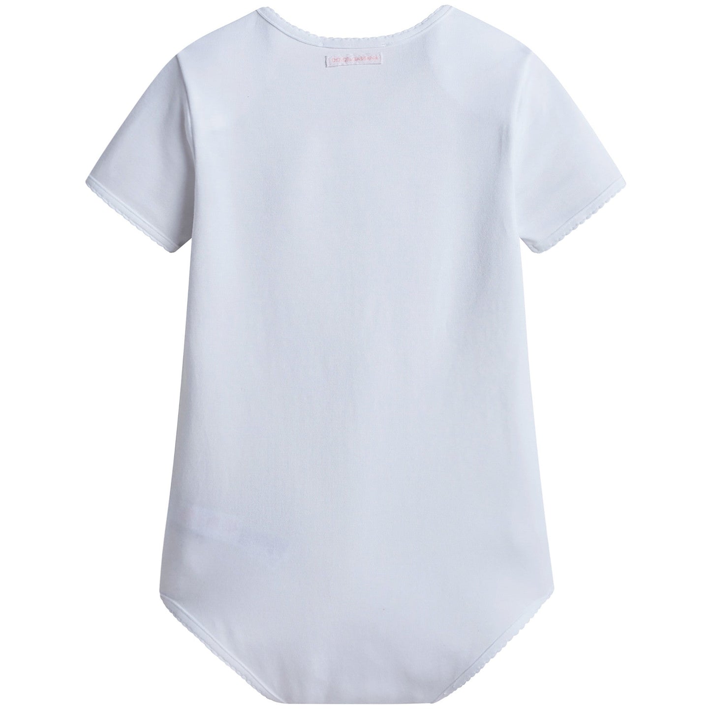 Baby Girls White Fancy Printed Bodysuit & Bib Gift Box Set