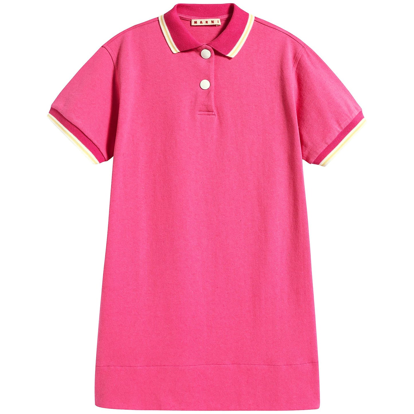 Girls Fuxia Cotton Dress