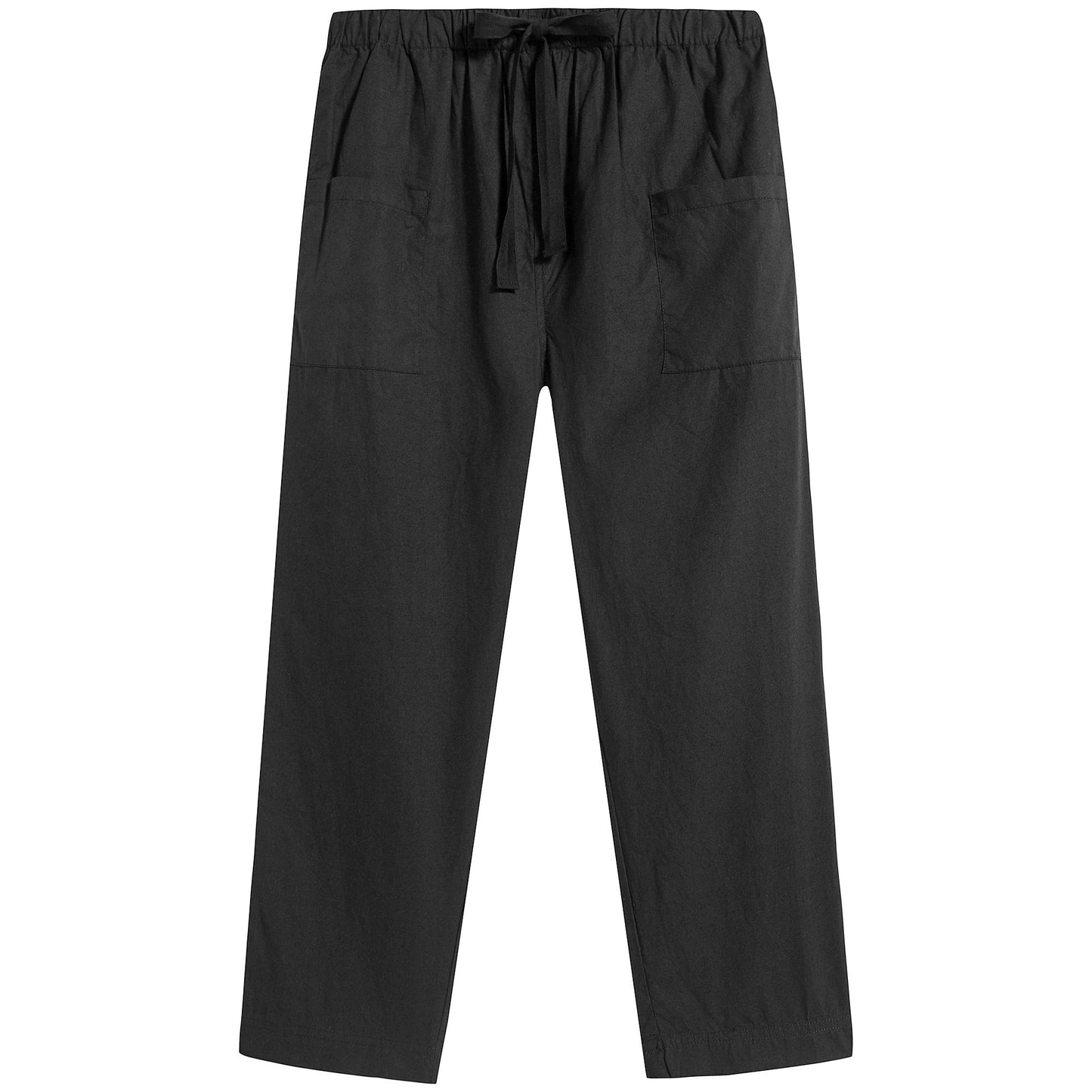 Boys & Girls Black Cotton Trousers