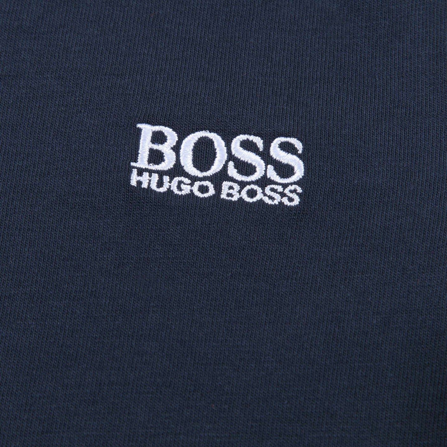 Baby Boys Navy Blue Logo Cotton T-shirt