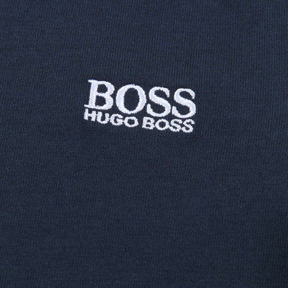 Baby Boys Navy Blue Logo Cotton T-shirt