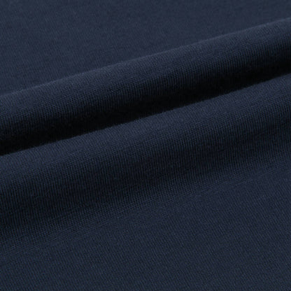 Baby Boys Navy Blue Logo Cotton T-shirt
