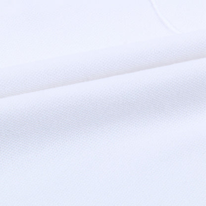 Boys White & Black Logo Cotton Polo Shirt