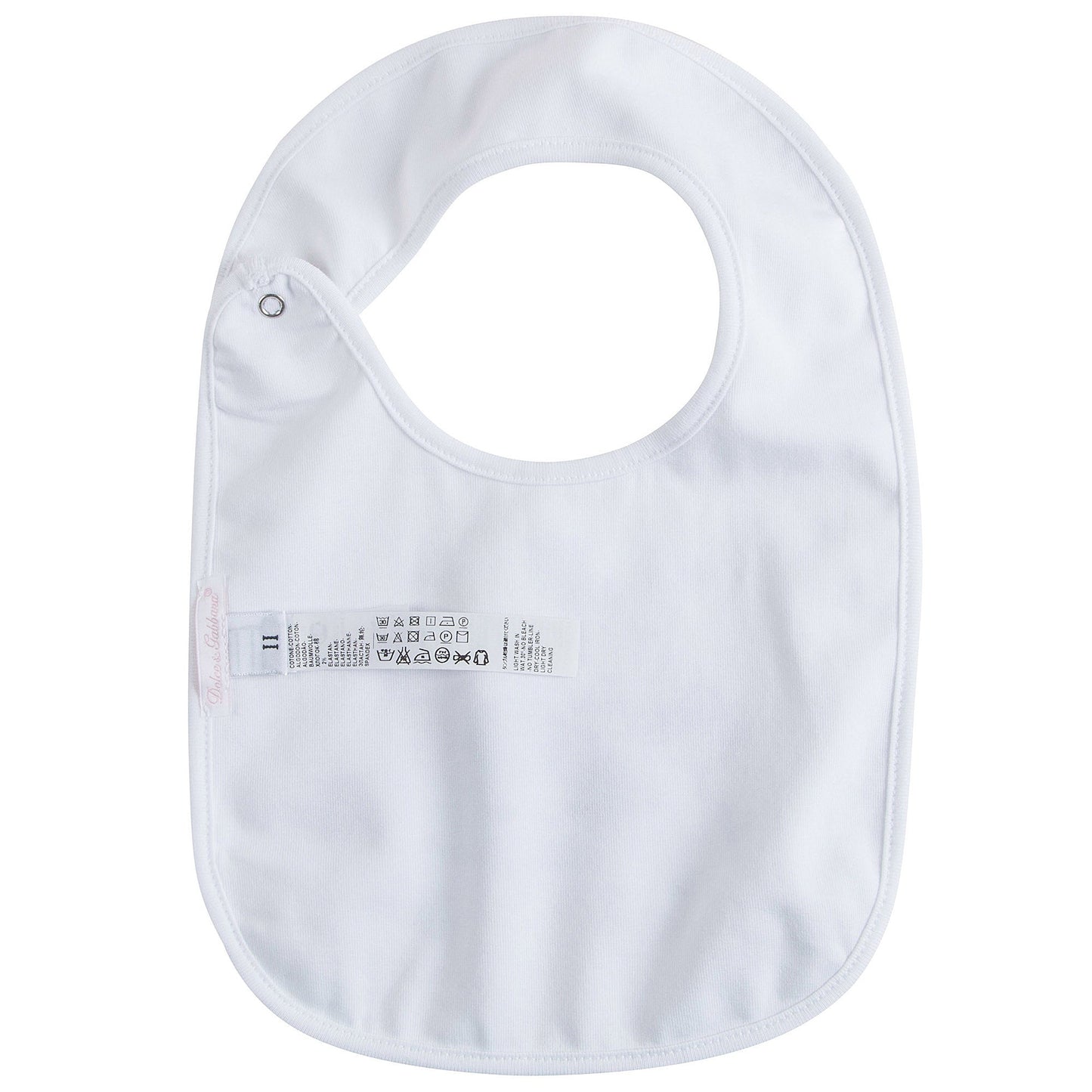 Baby Girls White Fancy Printed Bodysuit & Bib Gift Box Set