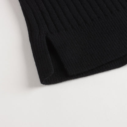 女童黑色Logo羊毛毛衣