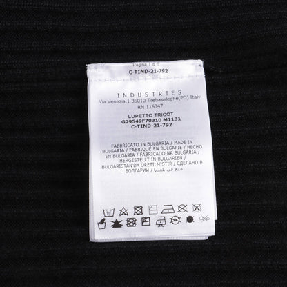 女童黑色Logo羊毛毛衣