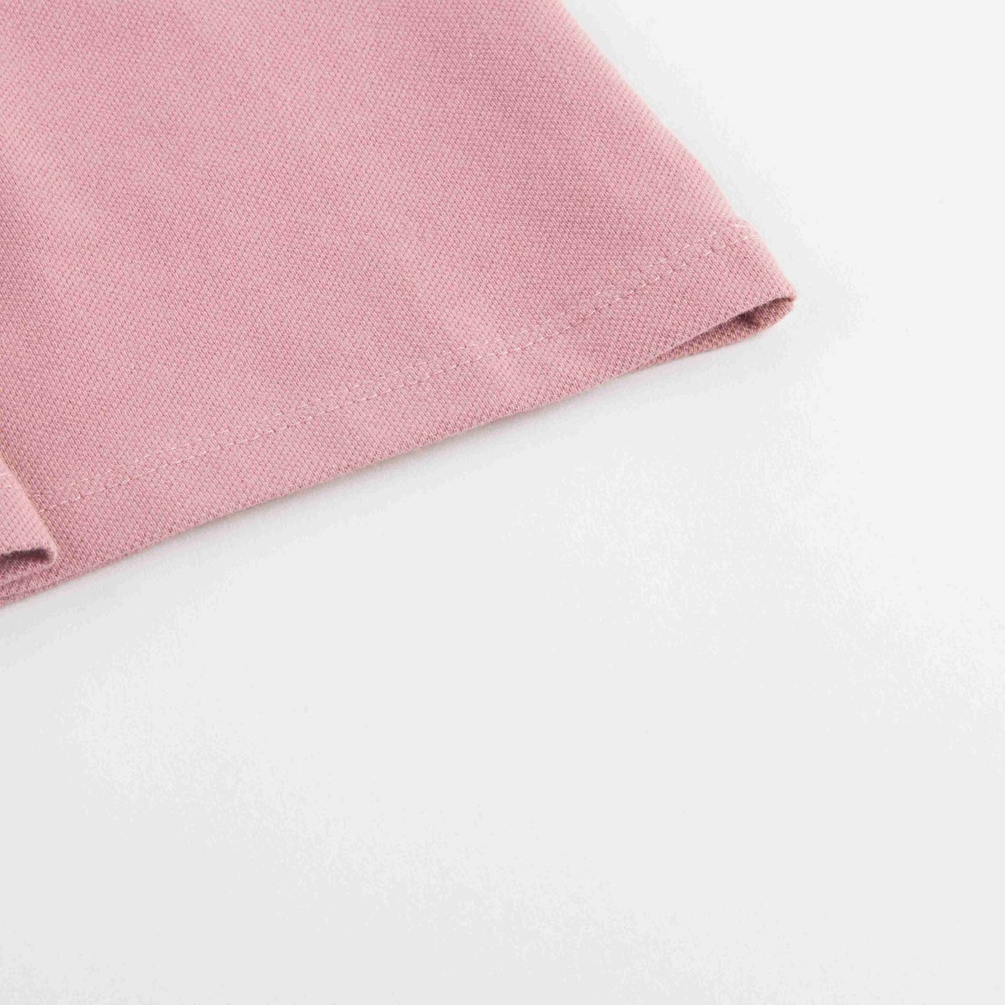 Baby Girls Pink Polo Shirt With Check Ruffles