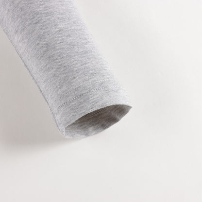 儿童灰色印花棉T恤