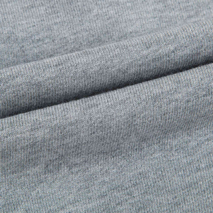 Boys Grey Melange Cotton Trousers
