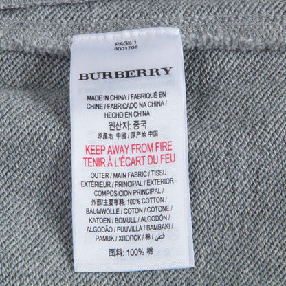 Boys Grey Melange Cotton Trousers