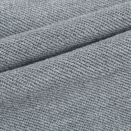 Boys Grey Melange Cotton Trousers