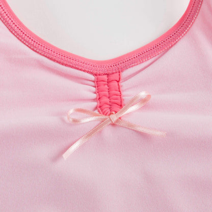 女童粉色连衣裙