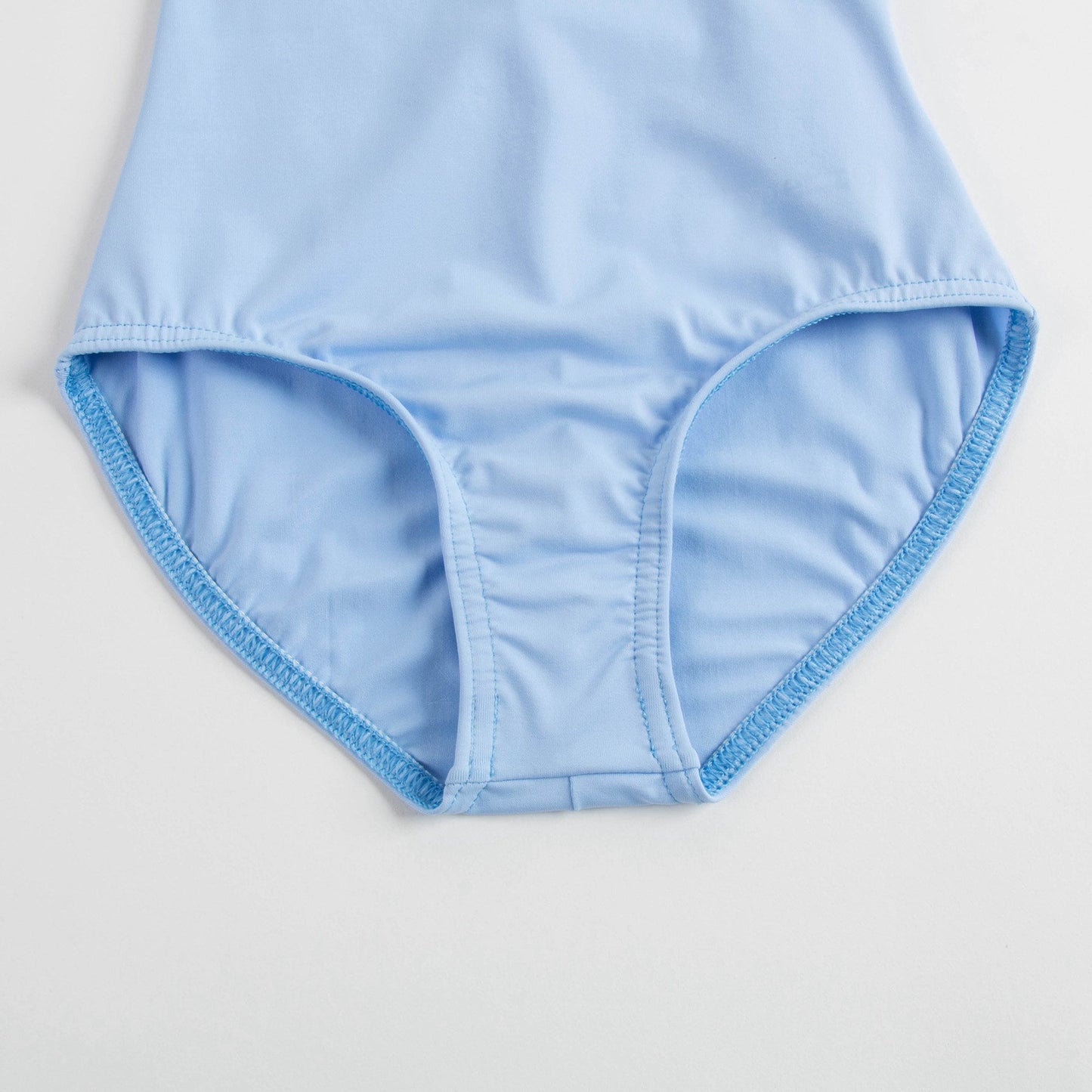 女童蓝色舞蹈练功服