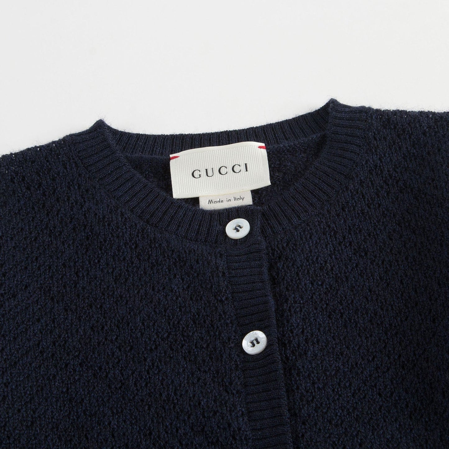 Baby Girls Navy Blue Wool Cardigan