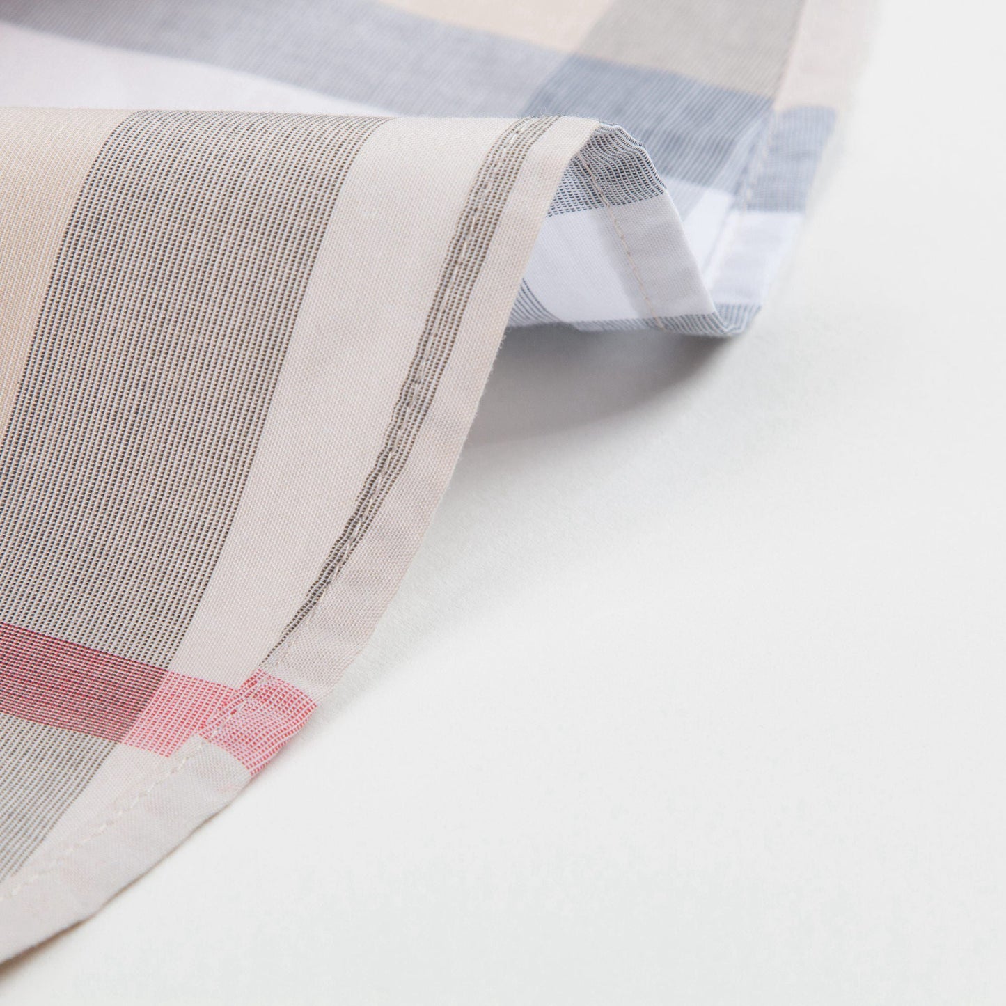 Baby  Boys  Beige  Check   Cotton   T-shirt