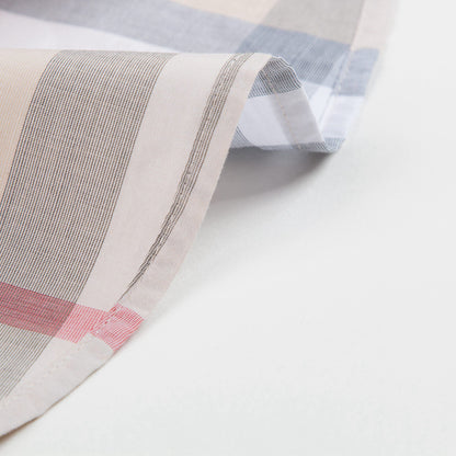Baby  Boys  Beige  Check   Cotton   T-shirt
