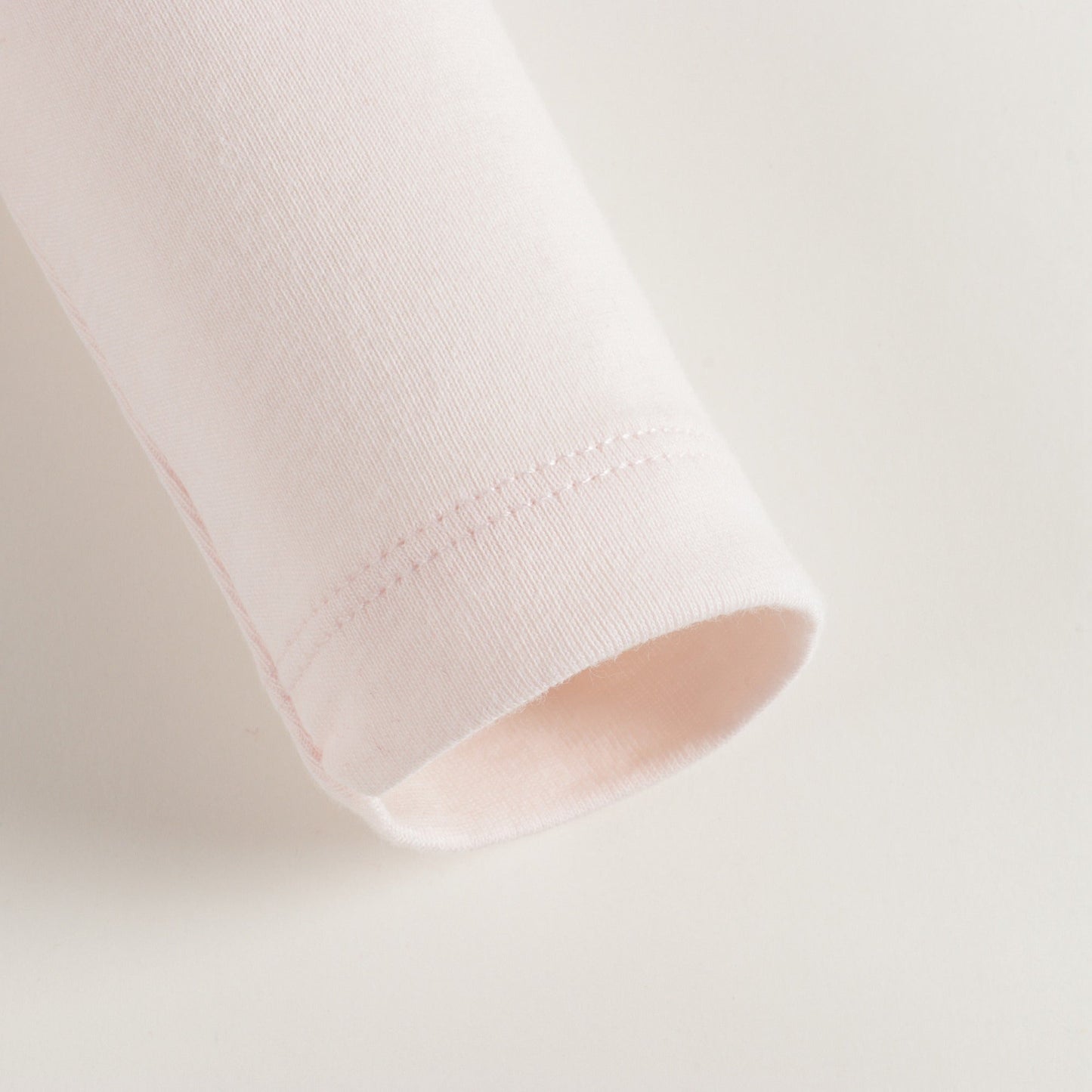 Girls Light Pink Cotton Turtleneck