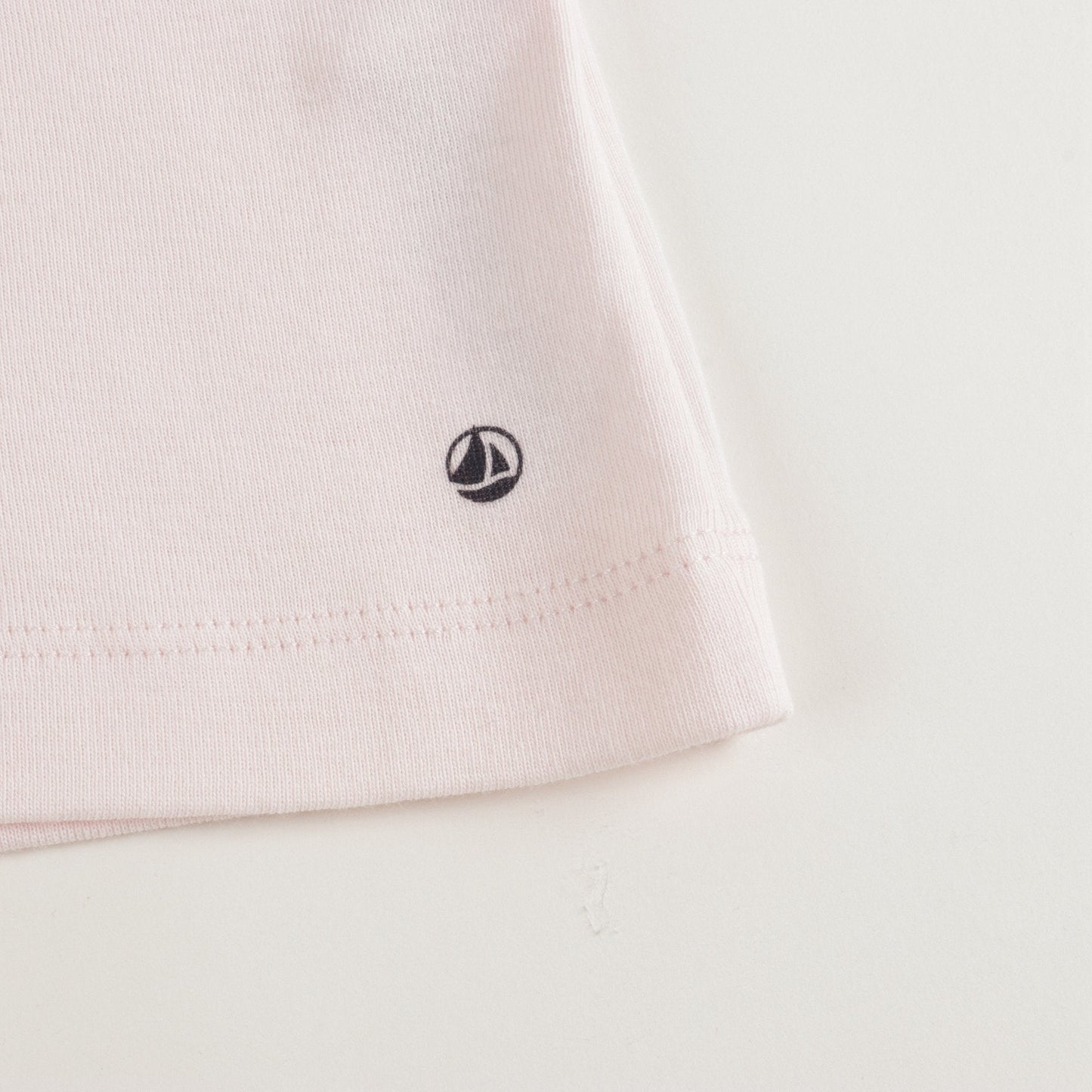 Girls Light Pink Cotton Turtleneck