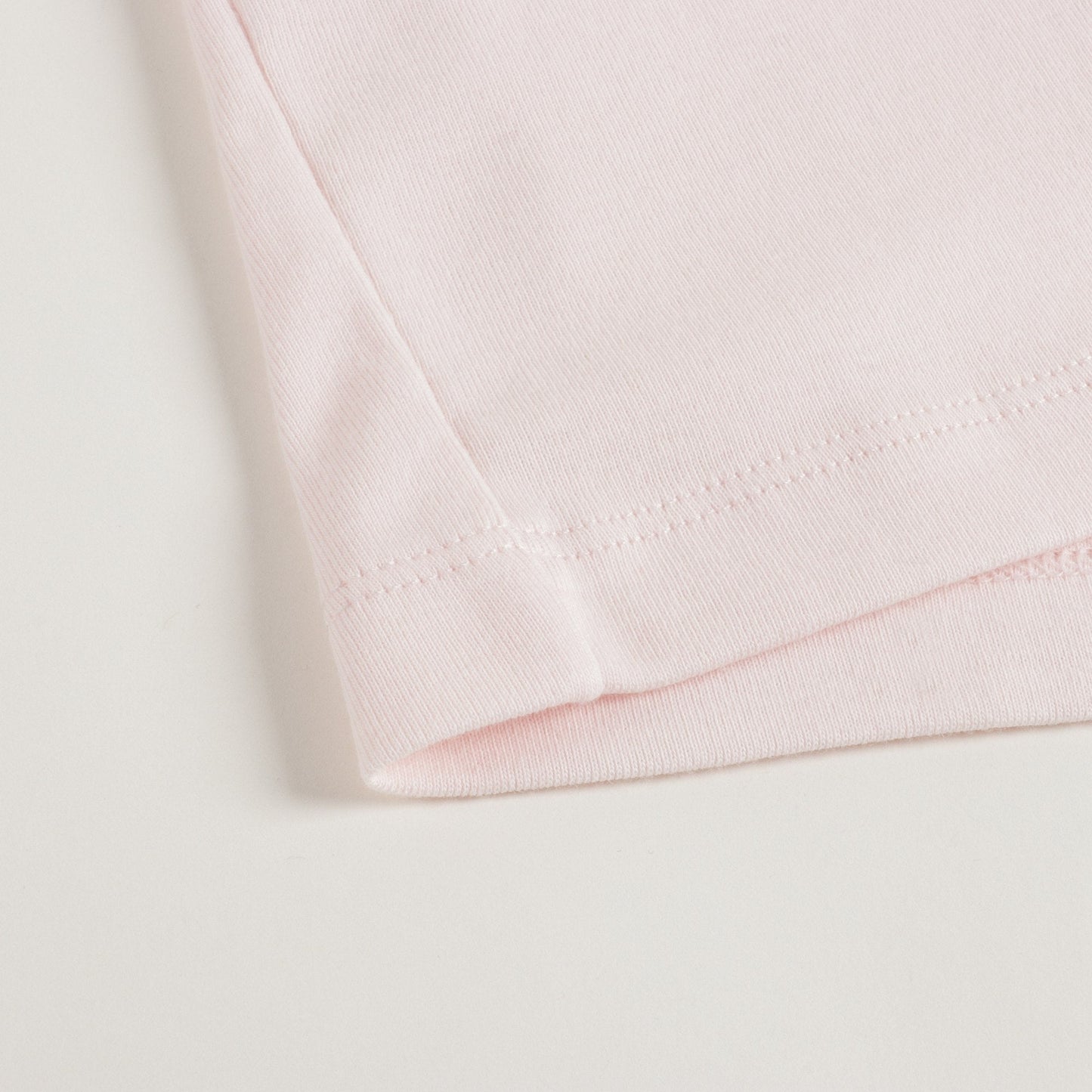 Girls Light Pink Cotton Turtleneck