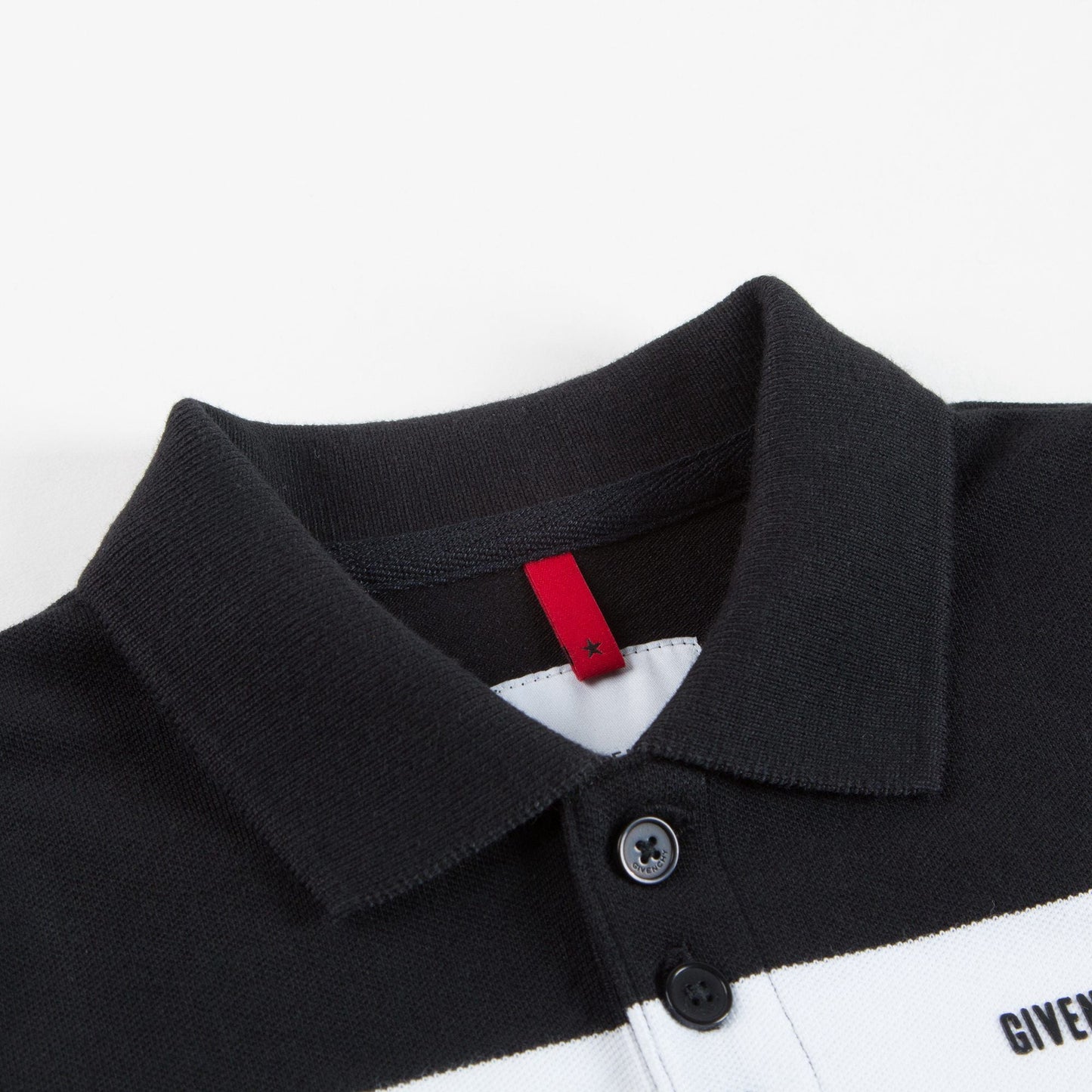 Boys Black & White Logo Polo Shirt