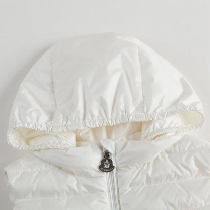Baby Girls White "New Suzette" Down Padded Gilet