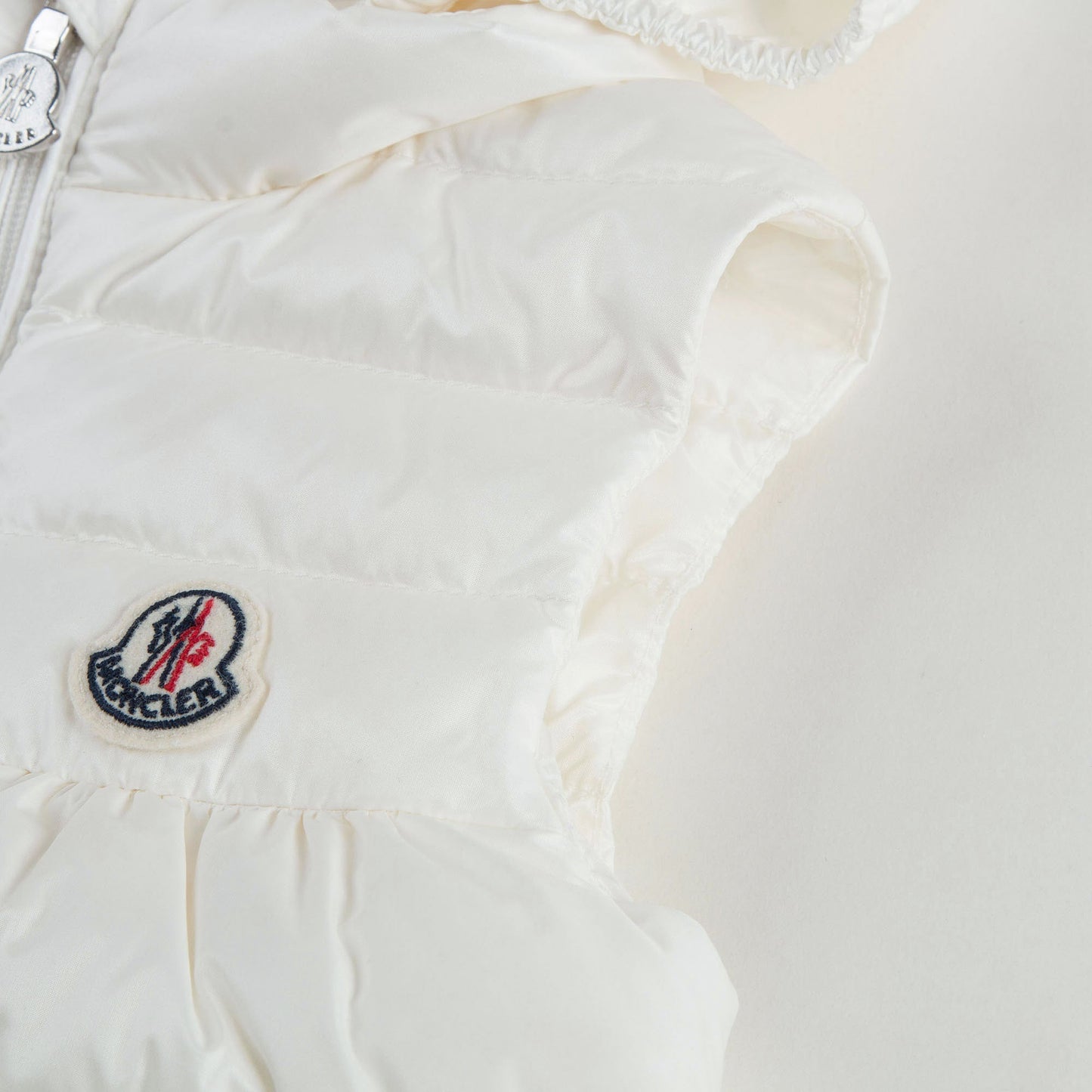 Baby Girls White "New Suzette" Down Padded Gilet