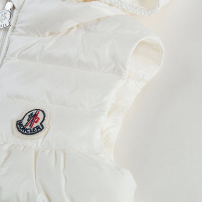 Baby Girls White "New Suzette" Down Padded Gilet
