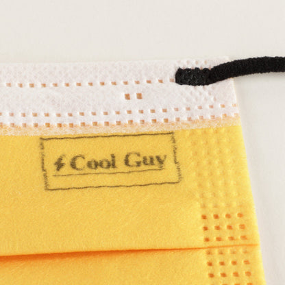 黄色Logo儿童口罩