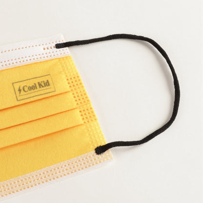 黄色Logo儿童口罩