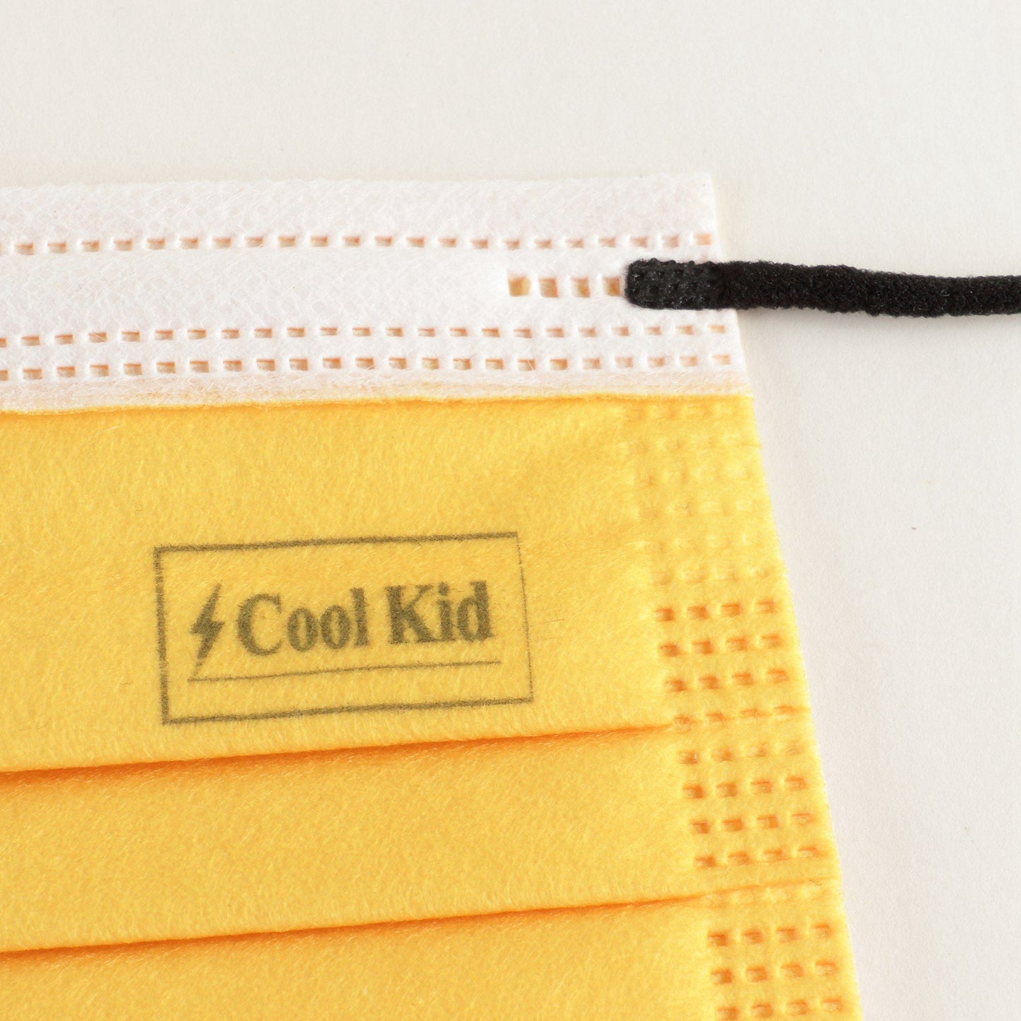 黄色Logo儿童口罩