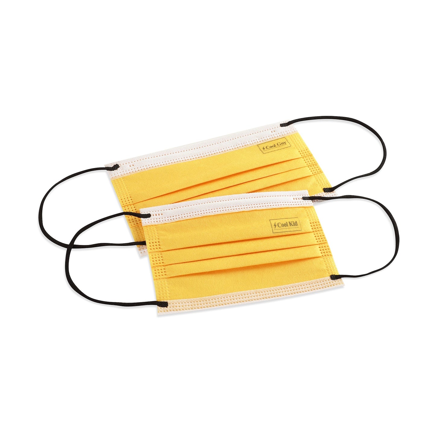 黄色Logo儿童口罩