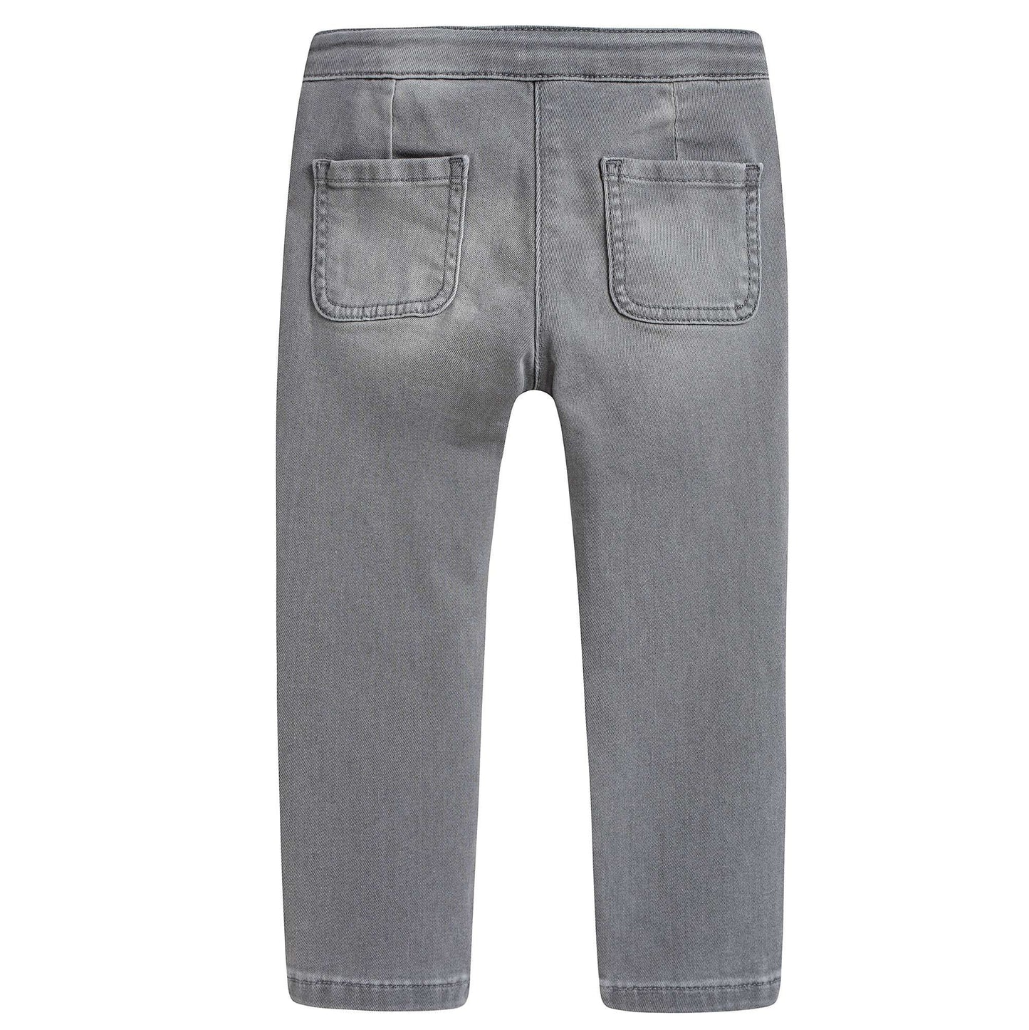 Girls Grey Braided Jeans