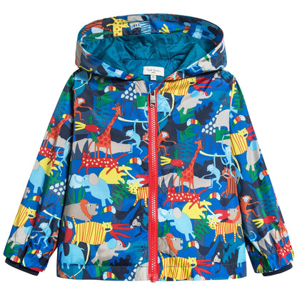 Baby Boys Olympian Blue Nylon Coat