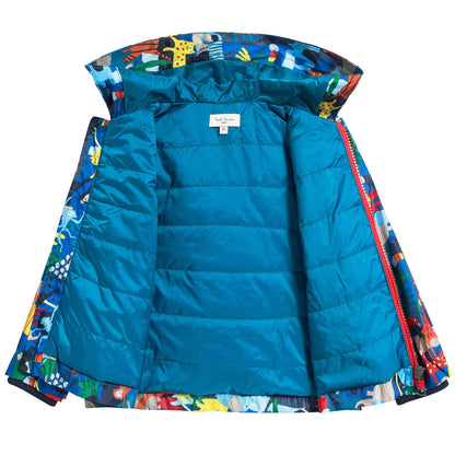 Baby Boys Olympian Blue Nylon Coat